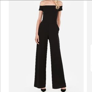SOLD Express Off-the-Shoulder Wide Leg Jumpsuit